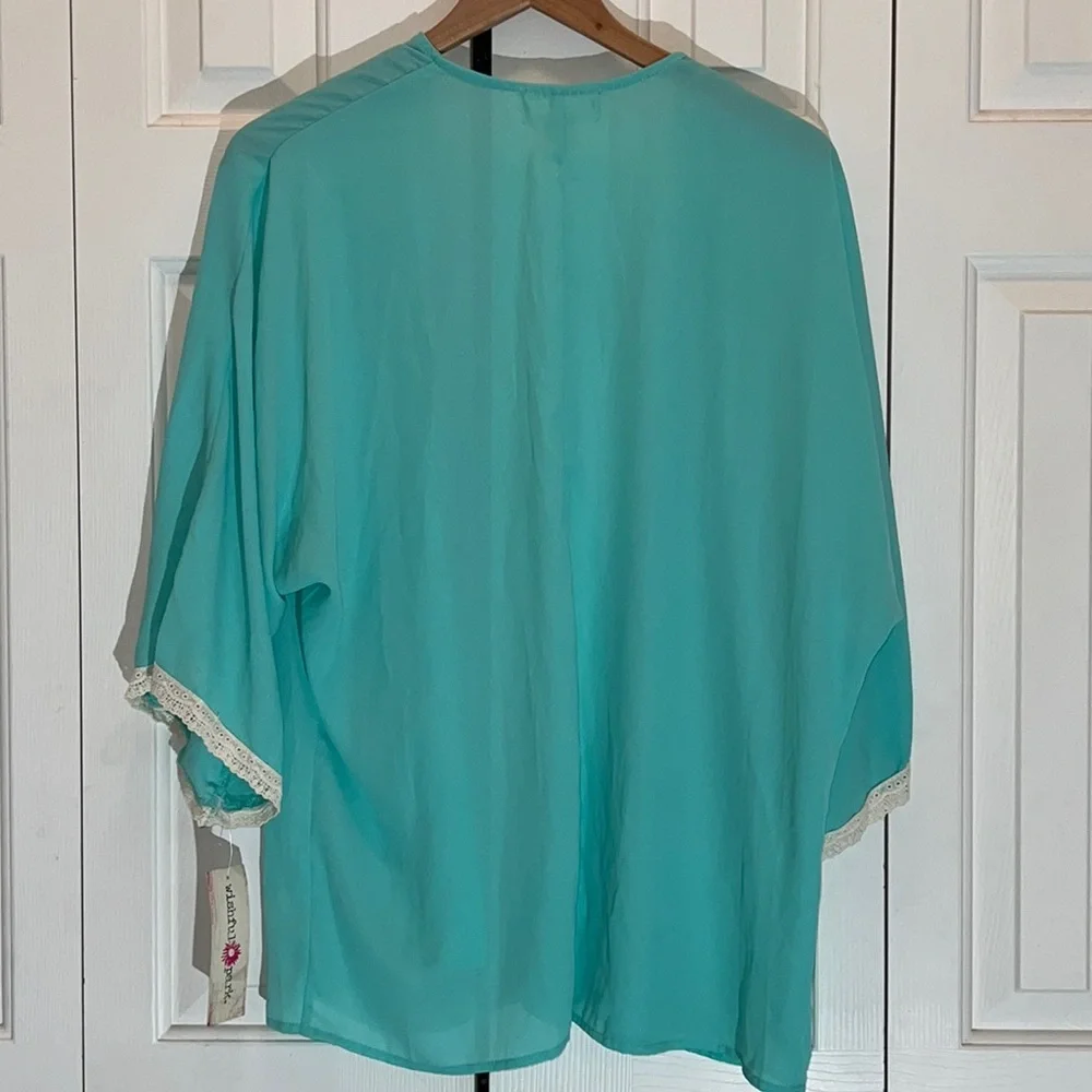 SOLD🎁🌟TEAL & LACE DUSTER NEW🎁 - Picture 6 of 7